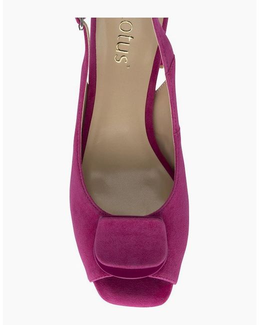 Lotus Pink Josefa Heeled Sandals