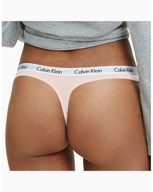 Calvin Klein Natural Modern Cotton Thong, Nymphs Thigh