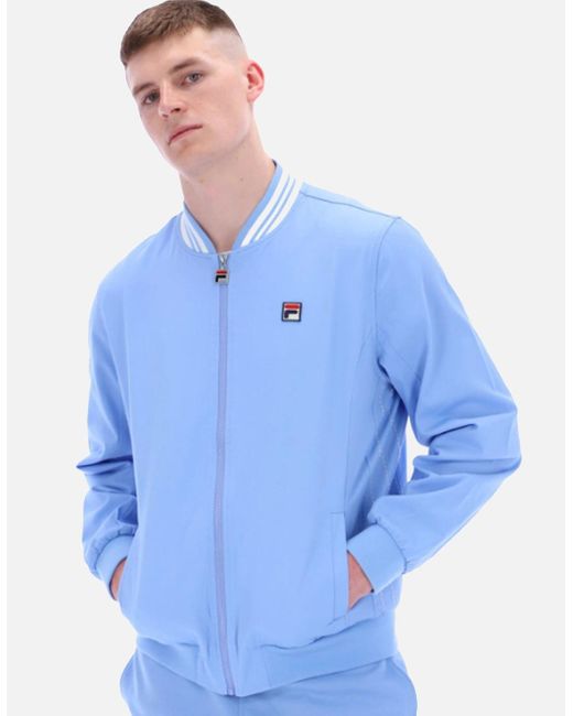 Fila Blue Settanta Stefano Archive Influence Twill Track Top Jacket Vista for men