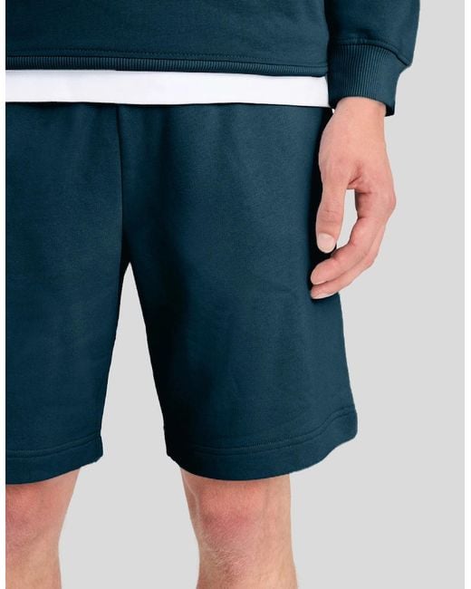 Lyle & Scott Blue Everyday Cotton Sweat Shorts for men