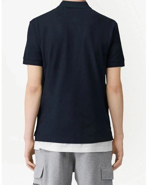 Burberry Blue Monogram Polo Shirt for men