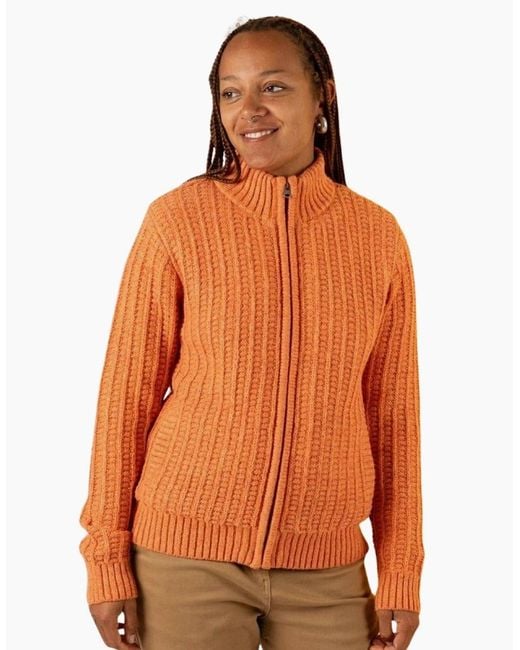 Saltrock Orange Rupa Full Zip Knitwear Jumper
