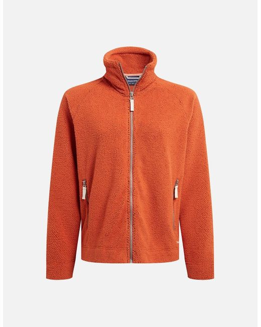 Craghoppers Orange Ladies Raya Full Zip Fleece Jacket