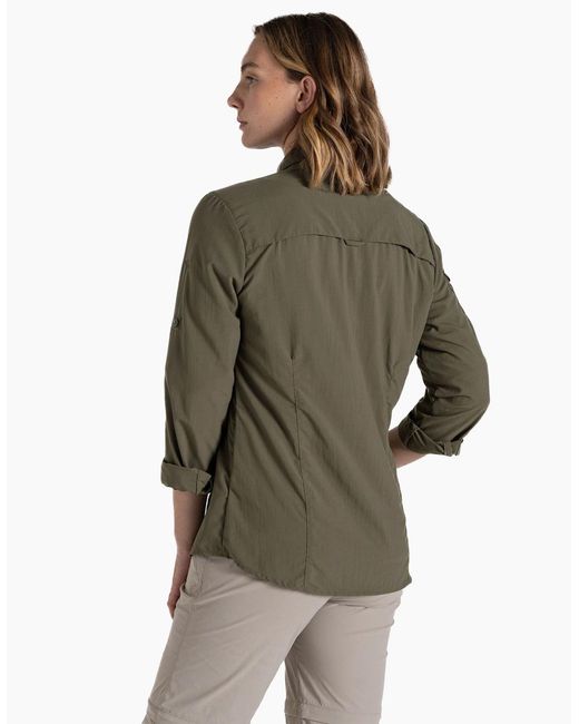 Craghoppers Green Ladies Adventure Iii Nosilife Long-Sleeved Shirt