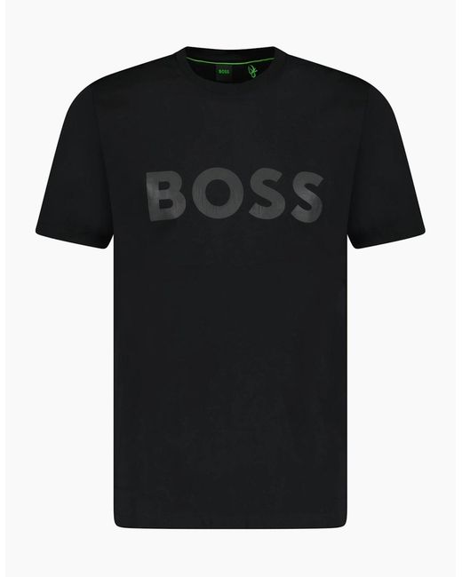 Boss Black Reflective Logo T-Shirt for men