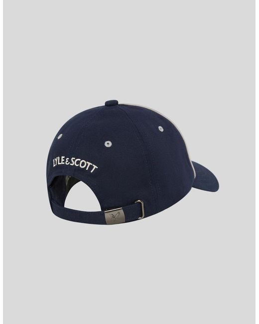 Lyle & Scott Blue Piped Cap for men