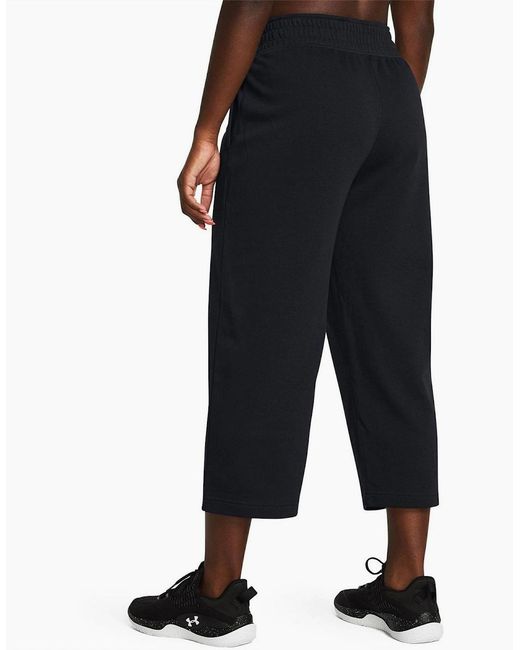 Under Armour Blue Armour Ua Rival Terry Crop Wide Leg Tracksuit Bottom