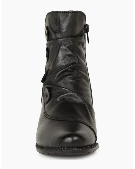Rieker Black Pickering Ankle Boots