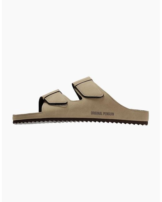 Original Penguin Brown Penguin Panache Sand Sandals for men