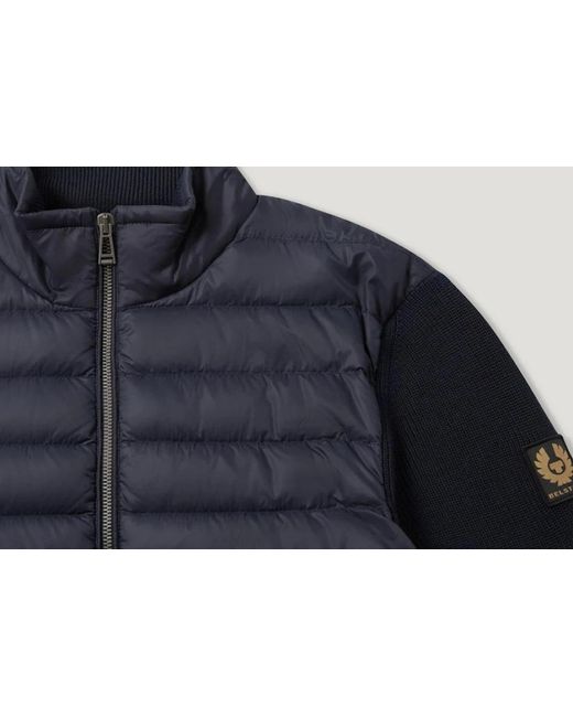 Belstaff Blue Control Cardigan Dark Ink for men