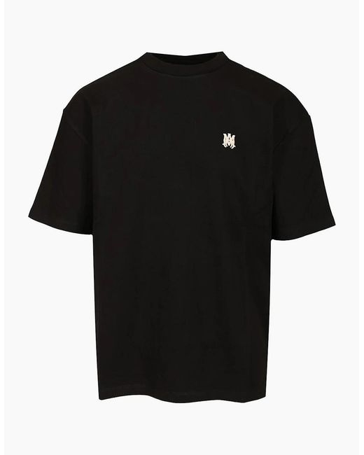 Amiri Black Ma Logo Skater T-Shirt for men