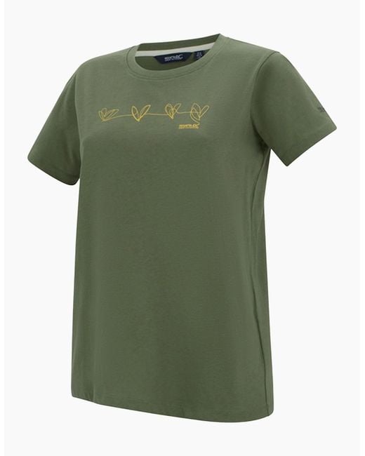 Regatta Green Ladies Filandra Vx Foil Heart T-Shirt