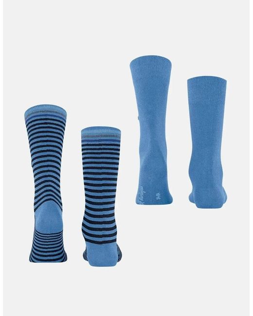 Burlington Blue Everyday Stripe 2-Pack Socks Marina