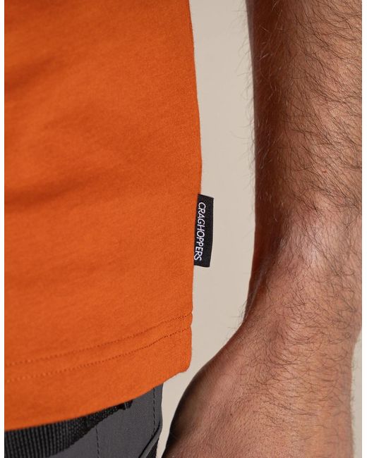 Craghoppers Orange Batley Work T-Shirt for men