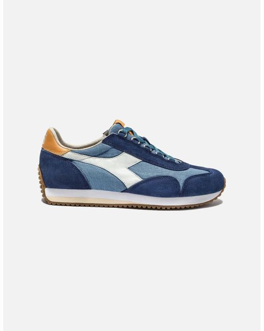 Diadora Blue Heritage Equipe Canvas Sw Evo Trainer Coop for men