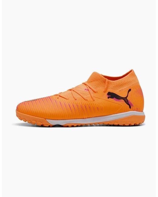 PUMA Orange Future 8 Match Astro Turf Football Boots for men