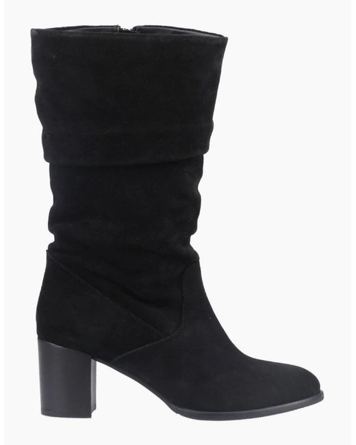 Hush Puppies Black Cosima Knee High Boots