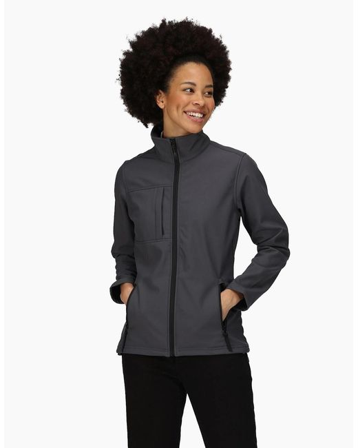 Regatta Black Ladies Octagon Ii Waterproof Soft Shell Jacket