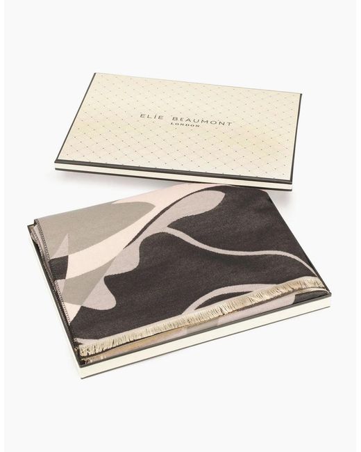 Elie Beaumont Gray Scarf