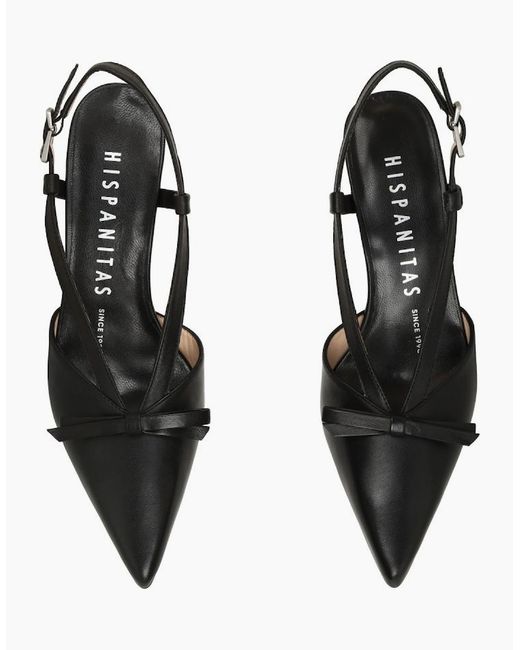 Hispanitas Black Giorgia Open Court Shoes
