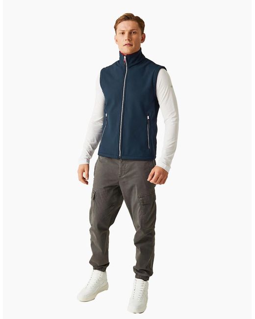 Regatta Blue Professional Softshell 2 Layer Body Warmer for men