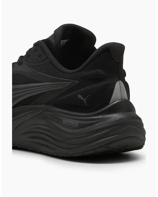 PUMA Black Electrify Nitro 4 Running Shoes