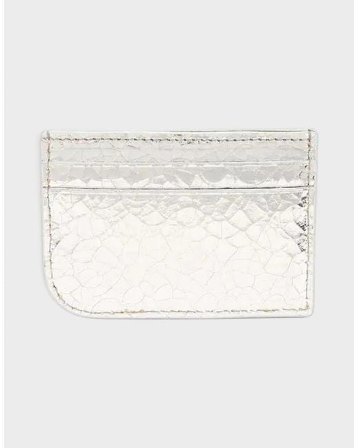 McQueen Natural Sling Logo Card Case Metallic