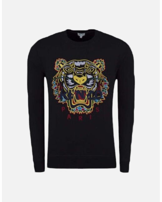 KENZO Gray Sweat Sweatshirts Crew Neck Long Sleeve Pullover Winter Casual Jumper for men