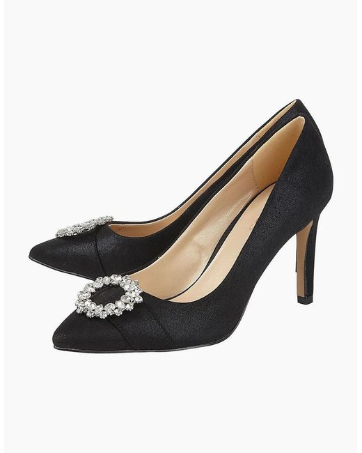 Lotus Black Radiance Court Shoes