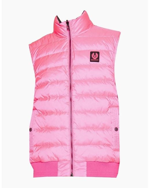 Belstaff Gray Flash Circuit Granite Reversible Down Gilet Jacket for men