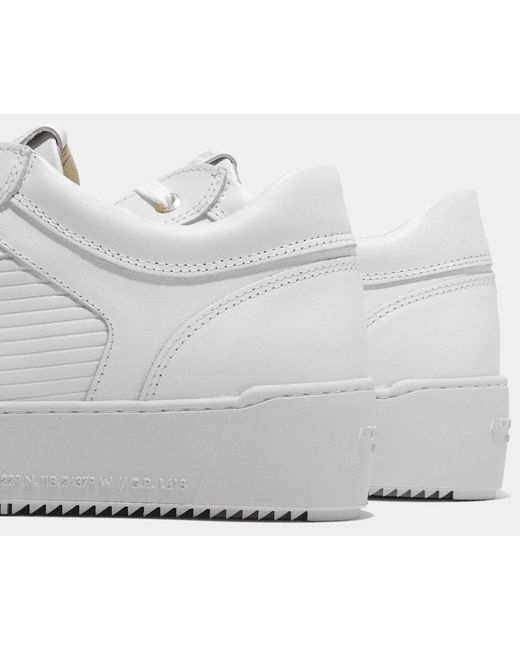 Android Homme White Venice Linear Sneaker Trainer for men