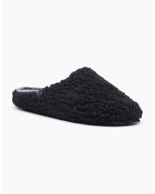 Hush Puppies Blue Good Teddy Polyester Slippers for men
