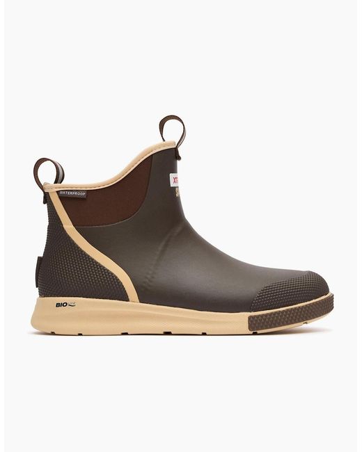 XtraTuf Brown Ankle Deck Boot Sport Eva Chocolate/Tan Wellington Boots for men