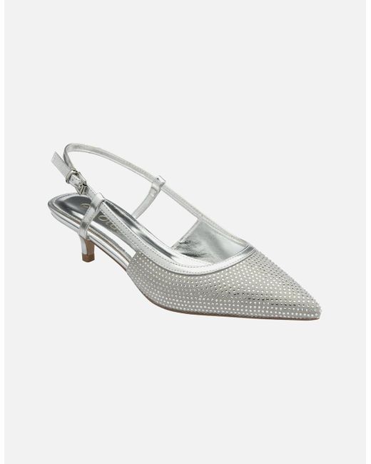 Lotus Metallic Bexley Slingback Court Shoes