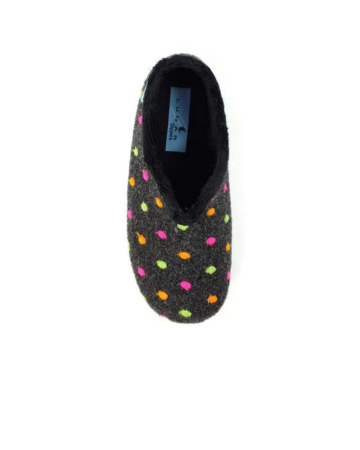 Lunar Black Studio Slippers