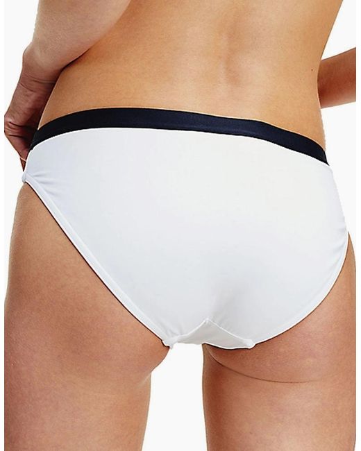 Tommy Hilfiger Blue Classic Logo Waistband Bikini Bottoms