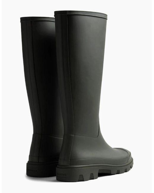 Hunter Black Downpour Tall Wellingtons