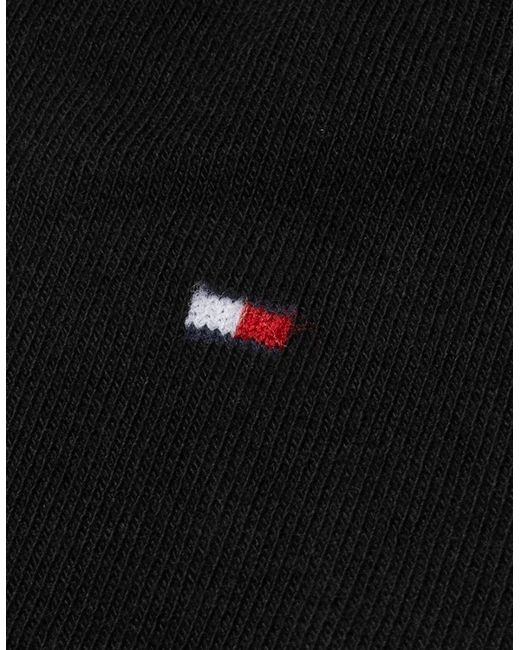 Tommy Hilfiger Black 2-Pack Classic Embroidered Logo Socks