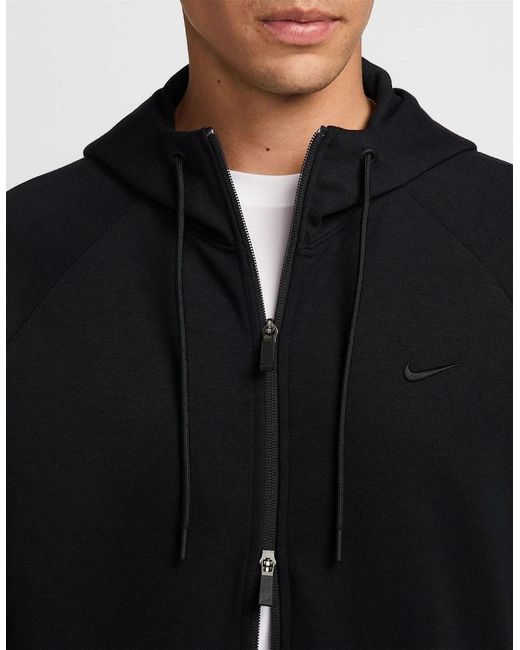 Nike Blue Dri Fit Uv Zip Up Hoodie for men