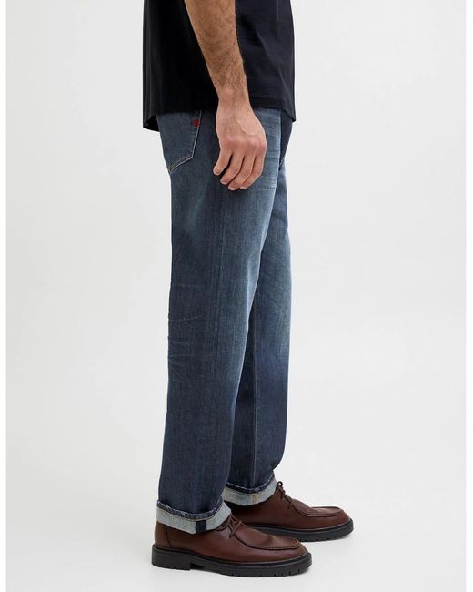 Jack & Jones Blue Relaxed Fit Five Pocket Jeans for men