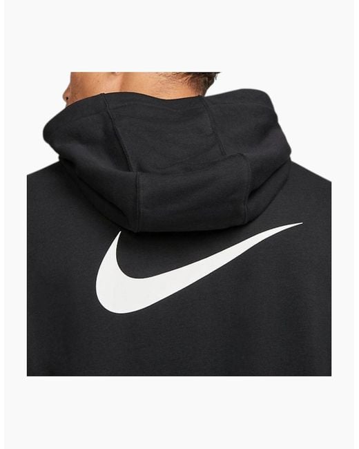 Nike Gray Hoodie Sweatshirt Club Fleece Pullover Standard Fit Cotton Sportswear for men