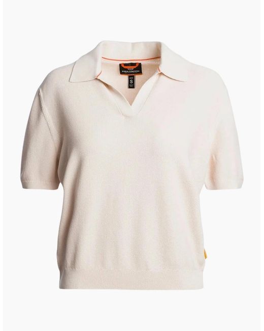 Parajumpers White Shan Moonbeam Cram Polo Shirt