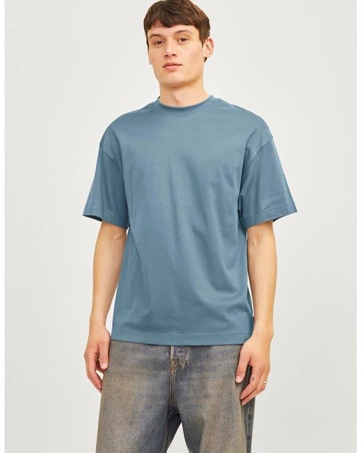 Jack & Jones Blue Urban Regular Fit Short Sleeve T-Shirt for men