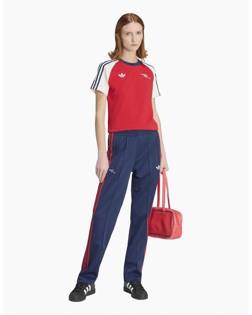 Adidas Blue Arsenal Fc Three Stripes Track Pants