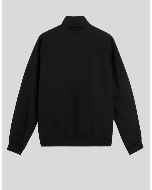Lyle & Scott Black Cotton Harrington Jacket for men