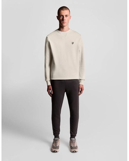Lyle & Scott Natural Cotton Crew Neck Sweatshirt for men