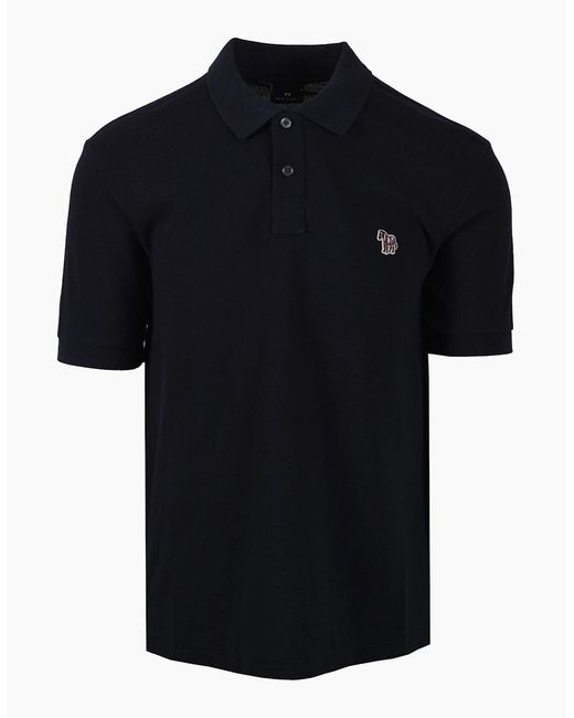 Paul Smith Black Reg Fit Polo Shirt for men