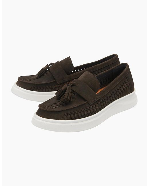 Frank Wright Black Robson Penny Loafers for men