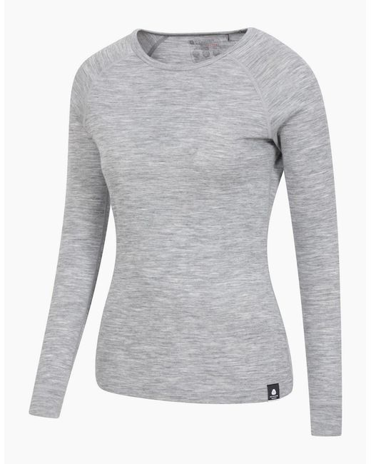 Mountain Warehouse Gray Ladies Merino Ii Thermal Top