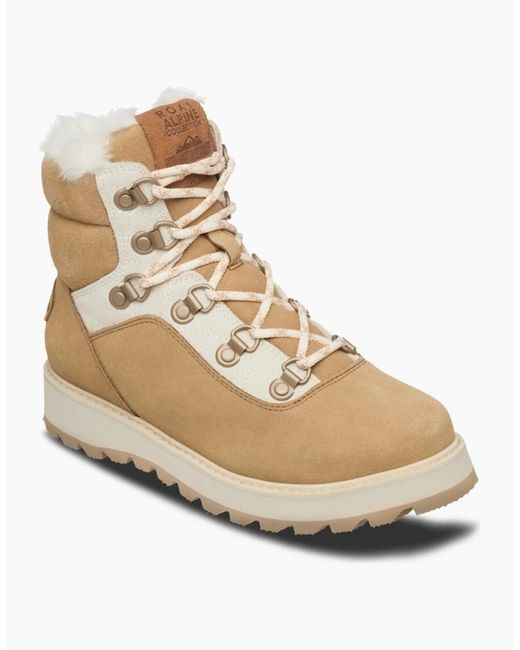 Roxy Metallic Bradie Thermal Insulated Leather Snow Boots